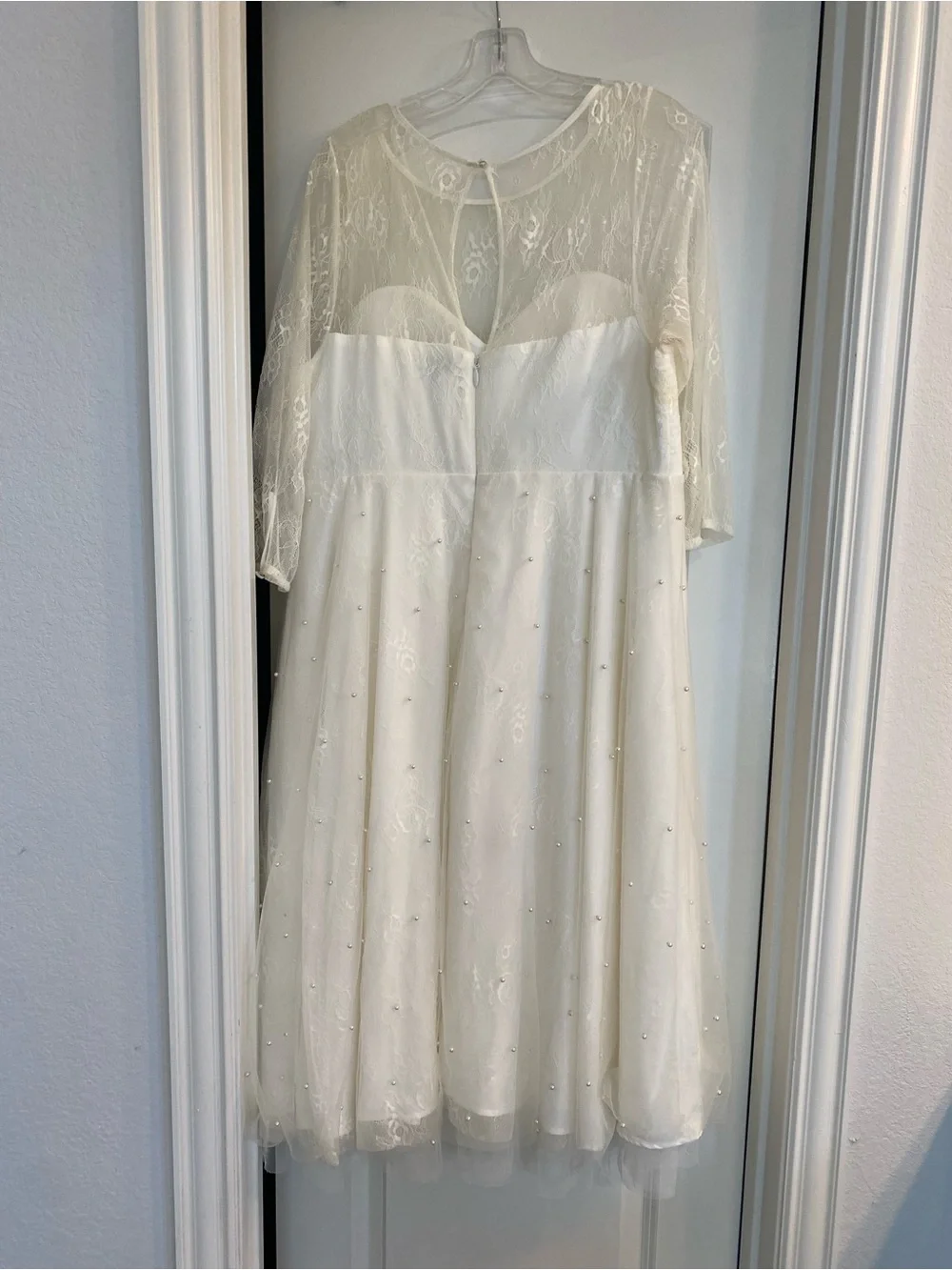 torrid Ivory Lace Illusion A-Line Dress
